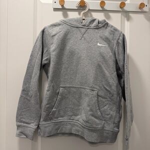 Nike Light Gray Pullover Fleeced Hoodie